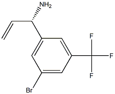 (1S)-1-[5-BROMO-3-(TRIFLUOROMETHYL)PHENYL]PROP-2-ENYLAMINE,1213461-16-5,结构式