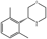 (3R)-3-(2,6-DIMETHYLPHENYL)MORPHOLINE 化学構造式
