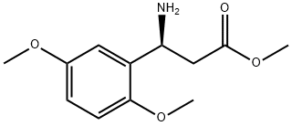 (S)-3-氨基-3-(2,5-二甲氧基苯基)丙酸甲酯, 1213475-10-5, 结构式