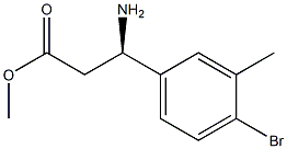 METHYL (3R)-3-AMINO-3-(4-BROMO-3-METHYLPHENYL)PROPANOATE|