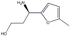 (R)-3-氨基-3-(5-甲基呋喃-2-基)丙-1-醇 结构式