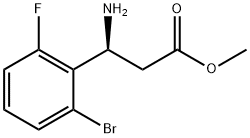 METHYL (3S)-3-AMINO-3-(2-BROMO-6-FLUOROPHENYL)PROPANOATE Structure