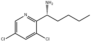 (1R)-1-(3,5-DICHLORO(2-PYRIDYL))PENTYLAMINE Struktur