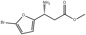 METHYL (3R)-3-AMINO-3-(5-BROMO(2-FURYL))PROPANOATE Struktur