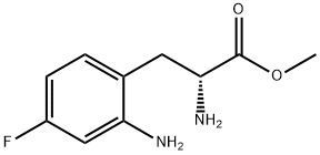 METHYL (2R)-2-AMINO-3-(2-AMINO-4-FLUOROPHENYL)PROPANOATE 结构式