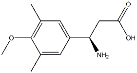 (3R)-3-AMINO-3-(4-METHOXY-3,5-DIMETHYLPHENYL)PROPANOIC ACID 结构式