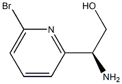 (S)-2-amino-2-(6-bromopyridin-2-yl)ethan-1-ol Struktur