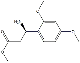 METHYL (3R)-3-AMINO-3-(2,4-DIMETHOXYPHENYL)PROPANOATE Structure