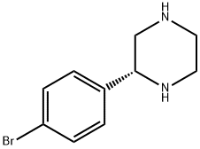 (2R)-2-(4-bromophenyl)piperazine 化学構造式