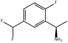 (1R)-1-[5-(DIFLUOROMETHYL)-2-FLUOROPHENYL]ETHYLAMINE,1213643-10-7,结构式