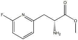 METHYL(2R)-2-AMINO-3-(6-FLUOROPYRIDIN-2-YL)PROPANOATE Structure