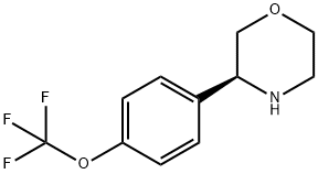 [4-((3S)MORPHOLIN-3-YL)PHENOXY]TRIFLUOROMETHANE Struktur