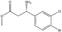 METHYL (3S)-3-AMINO-3-(4-BROMO-3-CHLOROPHENYL)PROPANOATE Struktur