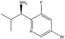 (1R)-1-(5-BROMO-3-FLUORO(2-PYRIDYL))-2-METHYLPROPYLAMINE 结构式