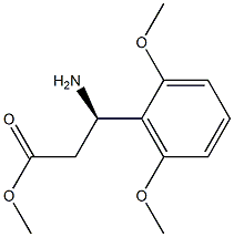 METHYL (3R)-3-AMINO-3-(2,6-DIMETHOXYPHENYL)PROPANOATE Structure