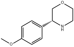 1-((3R)MORPHOLIN-3-YL)-4-METHOXYBENZENE Struktur