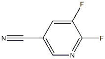 5,6-difluoronicotinonitrile 化学構造式