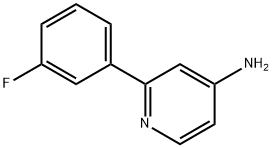 2-(3-FLUOROPHENYL)PYRIDIN-4-AMINE Struktur