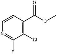 Methyl 3-chloro-2-fluoroisonicotinate Struktur