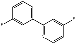 4-Fluoro-2-(3-fluorophenyl)pyridine,1214392-13-8,结构式