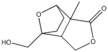 7-(hydroxymethyl)-2-methyl-4,10-dioxatricyclo[5.2.1.0~2,6~]decan-3-one 结构式