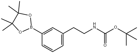 tert-butyl 3-(4,4,5,5-tetramethyl-1,3,2-dioxaborolan-2-yl)phenethylcarbamate,1214900-08-9,结构式