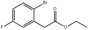 2-(2-溴-5-氟苯基)乙酸乙酯,1214910-61-8,结构式