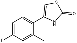 2-Hydroxy-4-(2-methyl-4-fluorophenyl)thiazole Structure