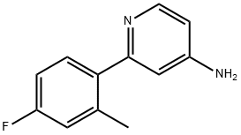 4-Amino-2-(2-methyl-4-fluorophenyl)pyridine Struktur