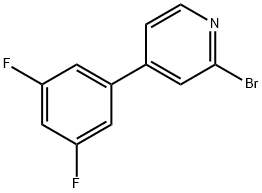 2-Bromo-4-(3,5-difluorophenyl)pyridine Structure