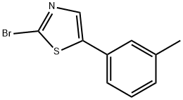 2-Bromo-5-(3-tolyl)thiazole, 1215073-84-9, 结构式