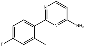 4-Amino-2-(2-methyl-4-fluorophenyl)pyrimidine Structure