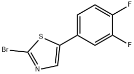 2-Bromo-5-(3,4-difluorophenyl)thiazole Structure