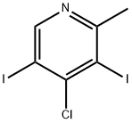 4-chloro-3,5-diiodo-2-methylpyridine 化学構造式