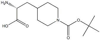 (2R)-2-氨基-3-{1-叔丁氧羰基哌啶-4-基}丙酸,1217644-86-4,结构式