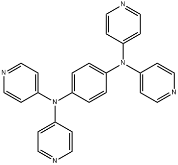 N1,N1,N4,N4-tetra(pyridin-4-yl)benzene-1,4-diamine Structure
