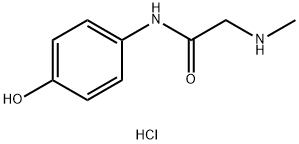 N-(4-羟基苯基)-2-(甲氨基)乙酰胺盐酸盐, 1221724-25-9, 结构式