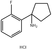 1-(2-氟苯基)环戊烷-1-胺盐酸,1225335-98-7,结构式