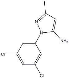 1-(3,5-二氯苯基)-3-甲基-1H-吡唑-5-胺, 1225599-53-0, 结构式