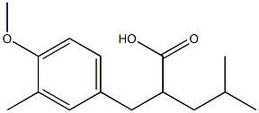 Benzenepropanoic acid, 4-Methoxy-3-Methyl-a-
(2-Methylpropyl) Struktur