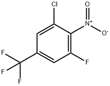 Benzene, 1-chloro-3-fluoro-2-nitro-5-(trifluoromethyl)- 化学構造式