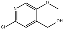 4-Pyridinemethanol, 2-chloro-5-methoxy- Struktur