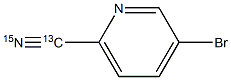 3-Bromo-6-(cyano-13C,15N)pyridine,1227959-25-2,结构式