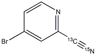 4-Bromo-2-(cyano-13C,15N)pyridine 结构式