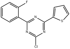 2-Chloro-4-(2-fluorophenyl)-6-(2-thienyl)-1,3,5-triazine|