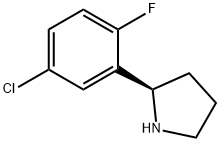 (2R)-2-(5-chloro-2-fluorophenyl)pyrrolidine Structure