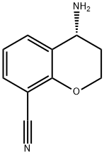 (4R)-4-AMINOCHROMANE-8-CARBONITRILE 化学構造式