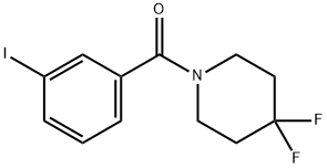 4,4-Difluoro-1-[(3-iodophenyl)carbonyl]piperidine Structure