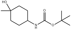 tert-Butyl n-[trans-4-hydroxy-4-methylcyclohexyl]carbamate Struktur