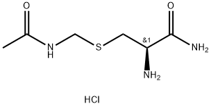 (R)-3-((乙酰氨基甲基)硫代)-2-氨基丙酰胺盐酸盐, 1233501-76-2, 结构式